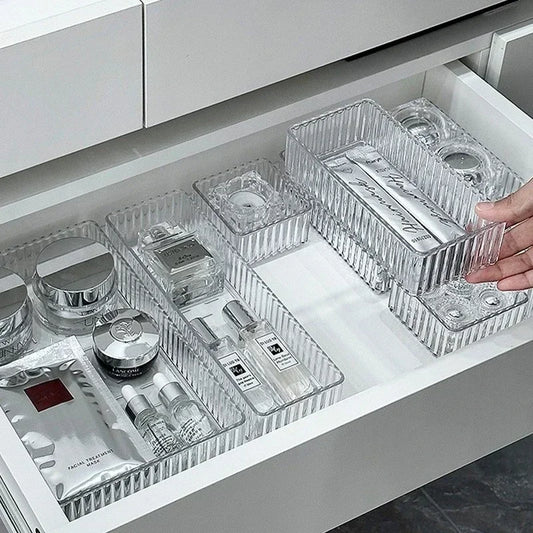 Textured Transparent Drawer Organisers
